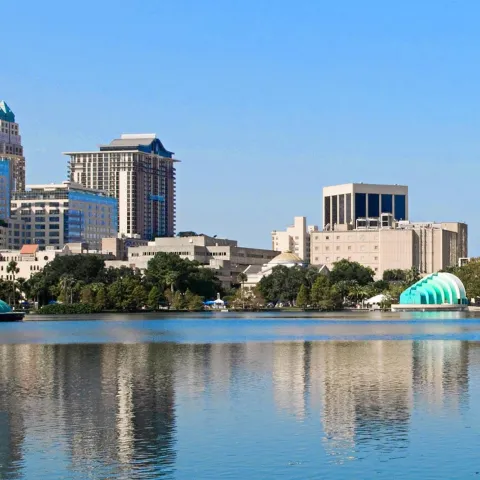 Orlando Cityscape with Lake Eola